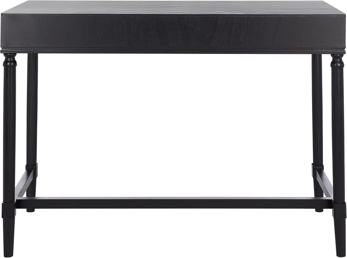 Black/Natural 2-Drawer Computer Desk Q9967