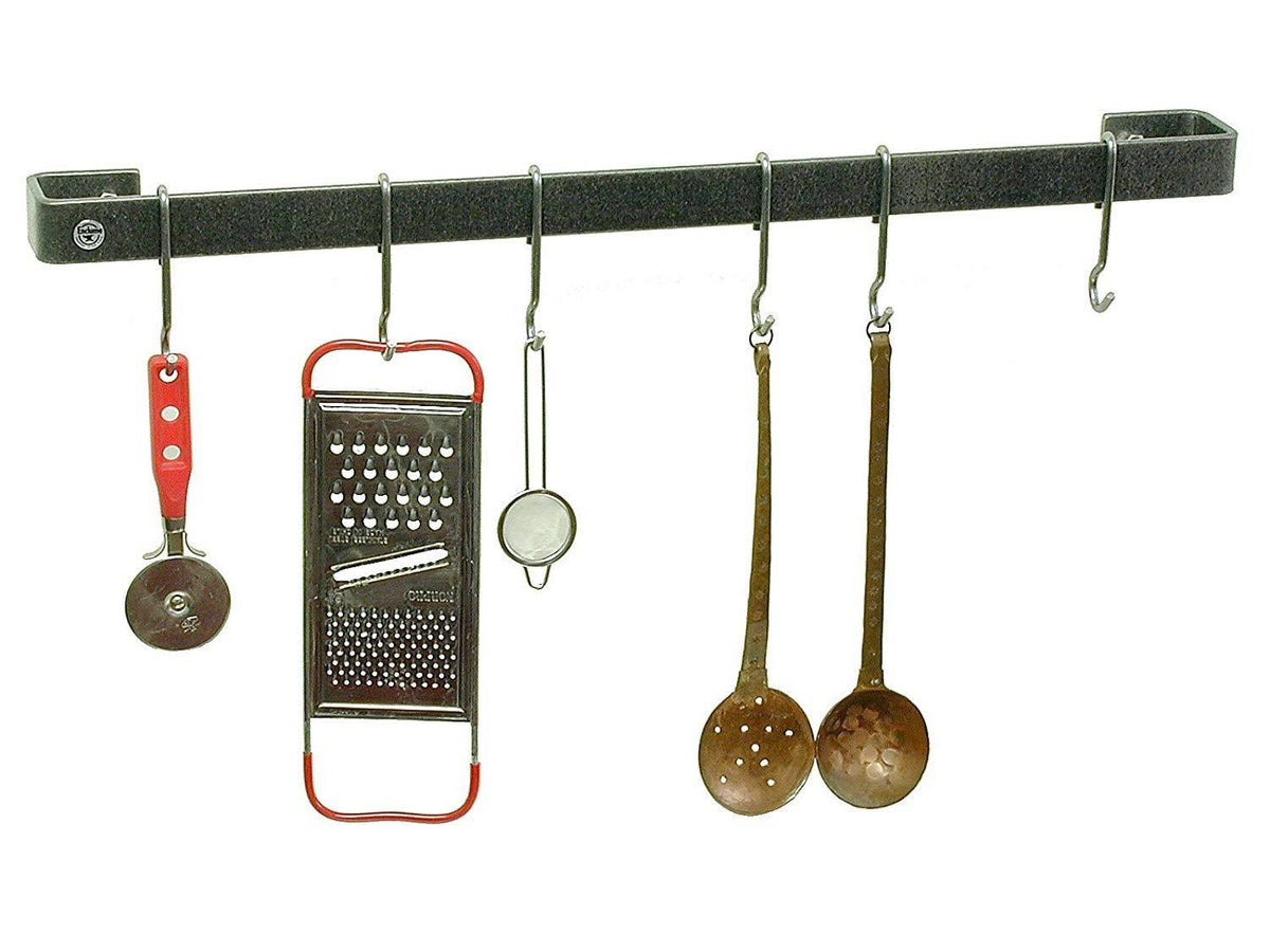 Hammered Steel Wall Pot Rack Z7065