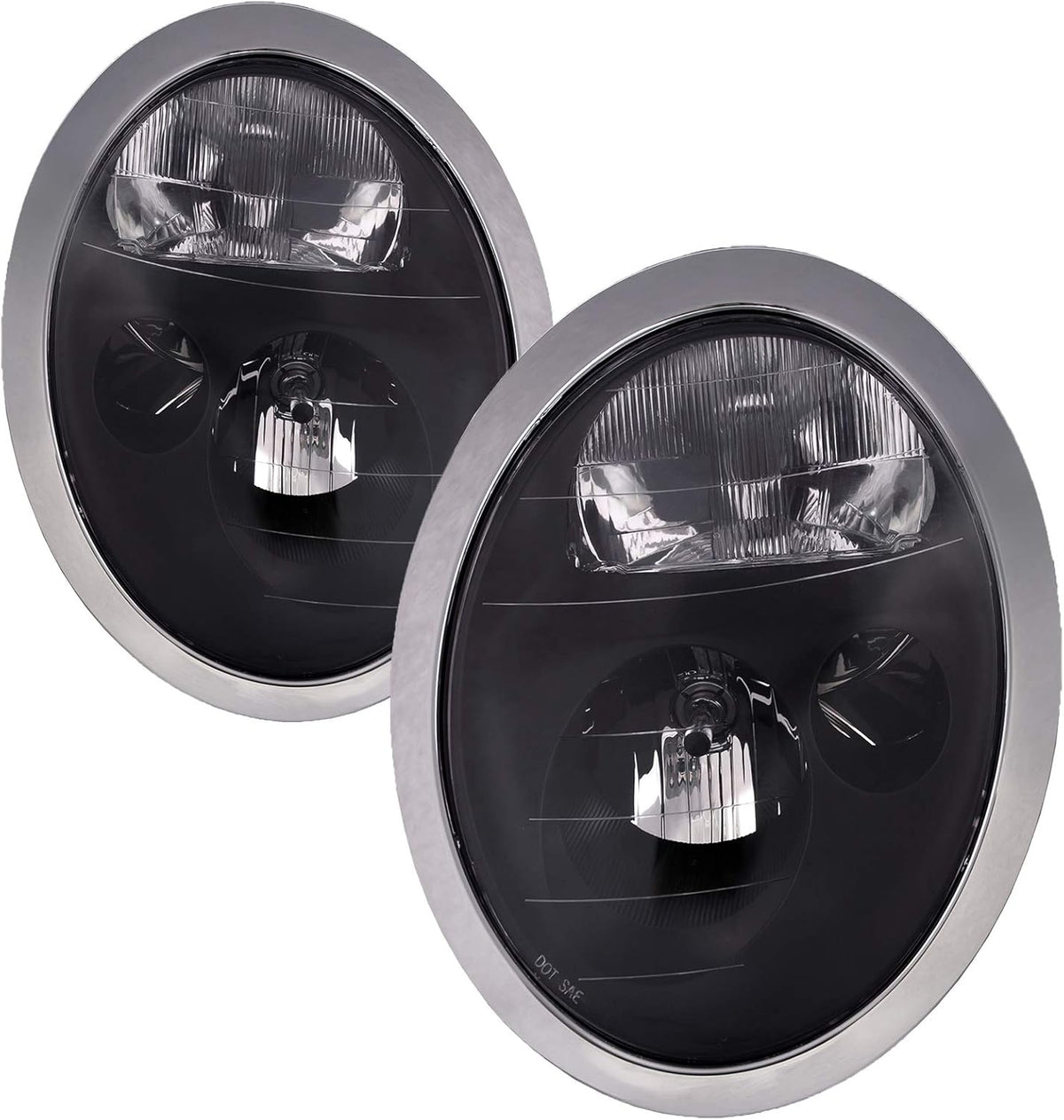 Black Halogen Headlight Set for Mini Cooper J6338