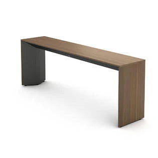 Slim Console Table Midnight Metallic Laminate Virginia Walnut O448