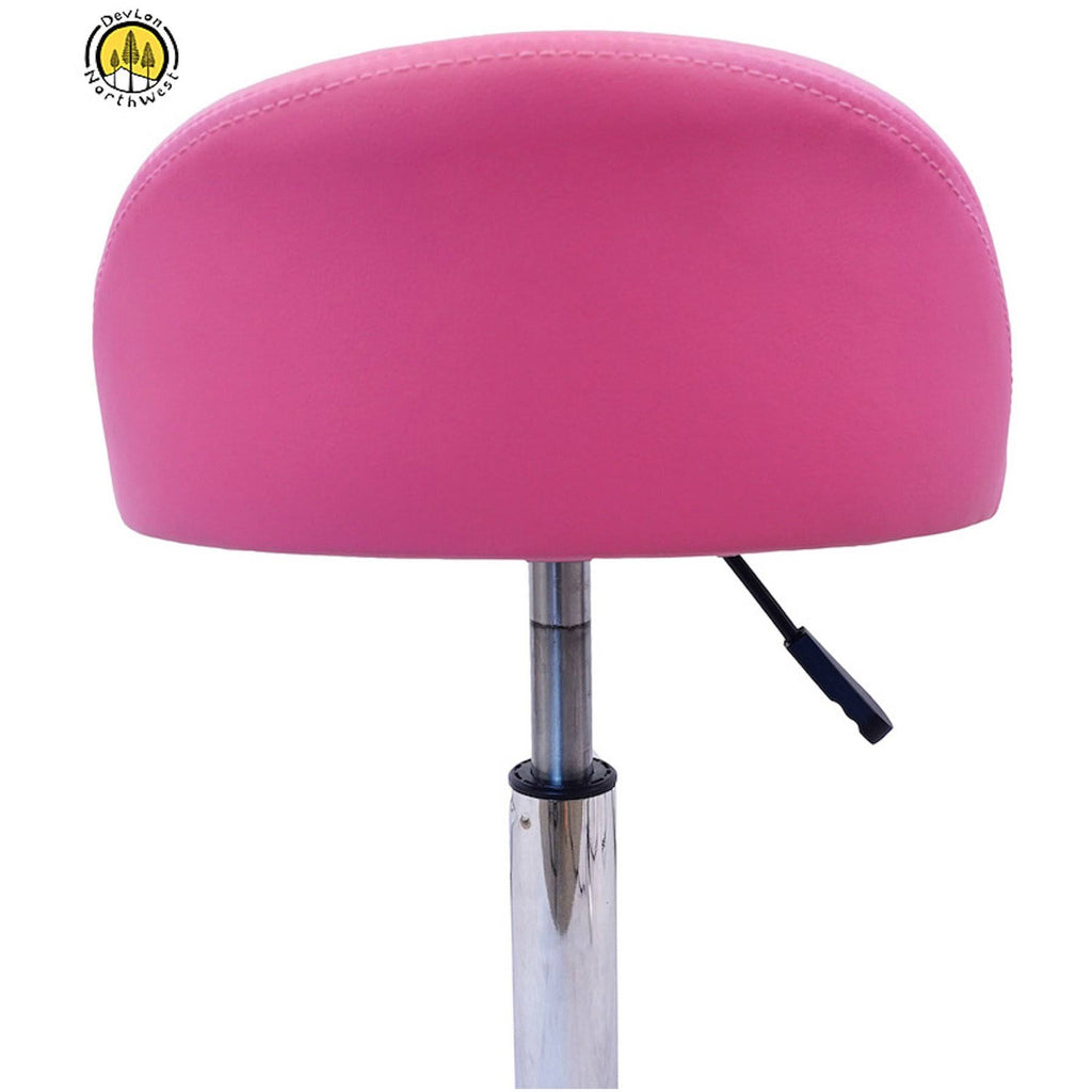 Pink Salon Stool with Back Rest Z718