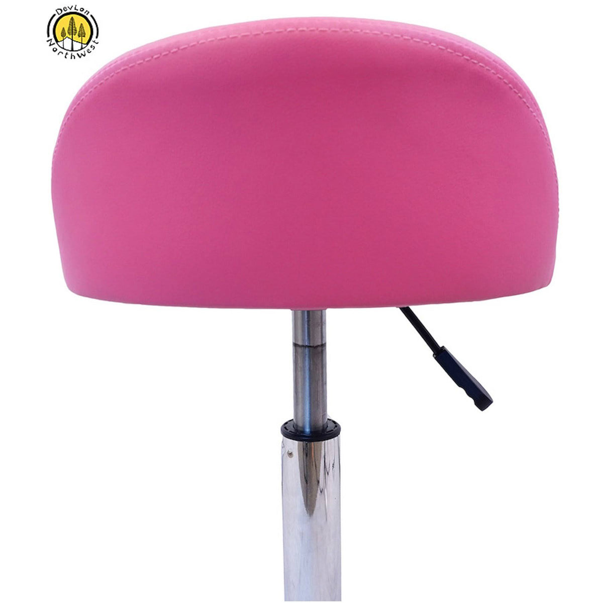 Pink Salon Stool with Back Rest Z718