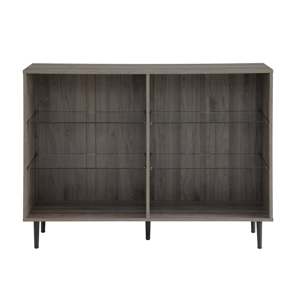 Slate Grey Mid Century Modern Bookcase P97924