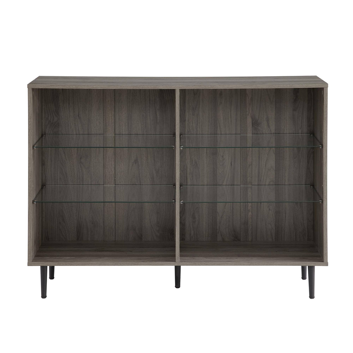 Slate Grey Mid Century Modern Bookcase P97924