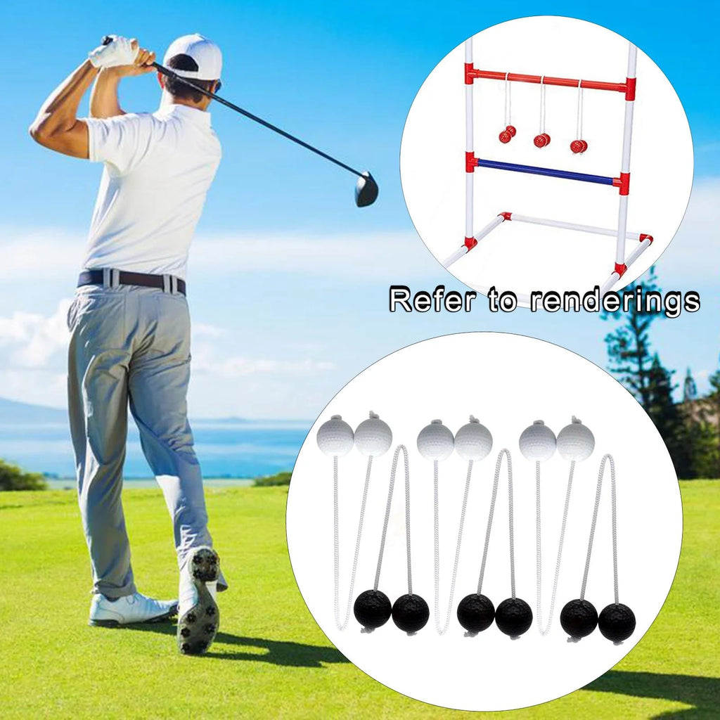 Ladder Throwing Game Outdoor Lawn Yard Beach Game Black and White Z86880