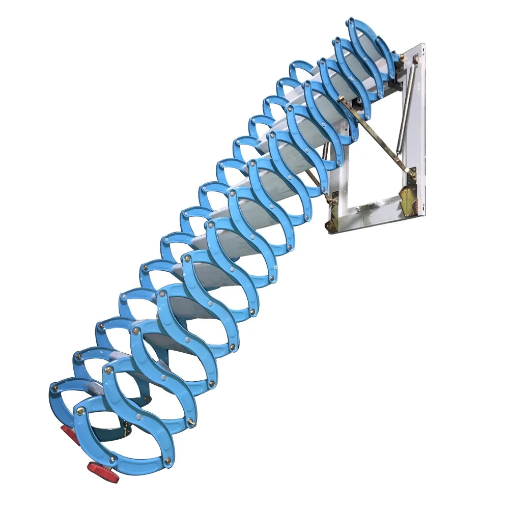 Blue Retractable Folding Attic Ladder B20206