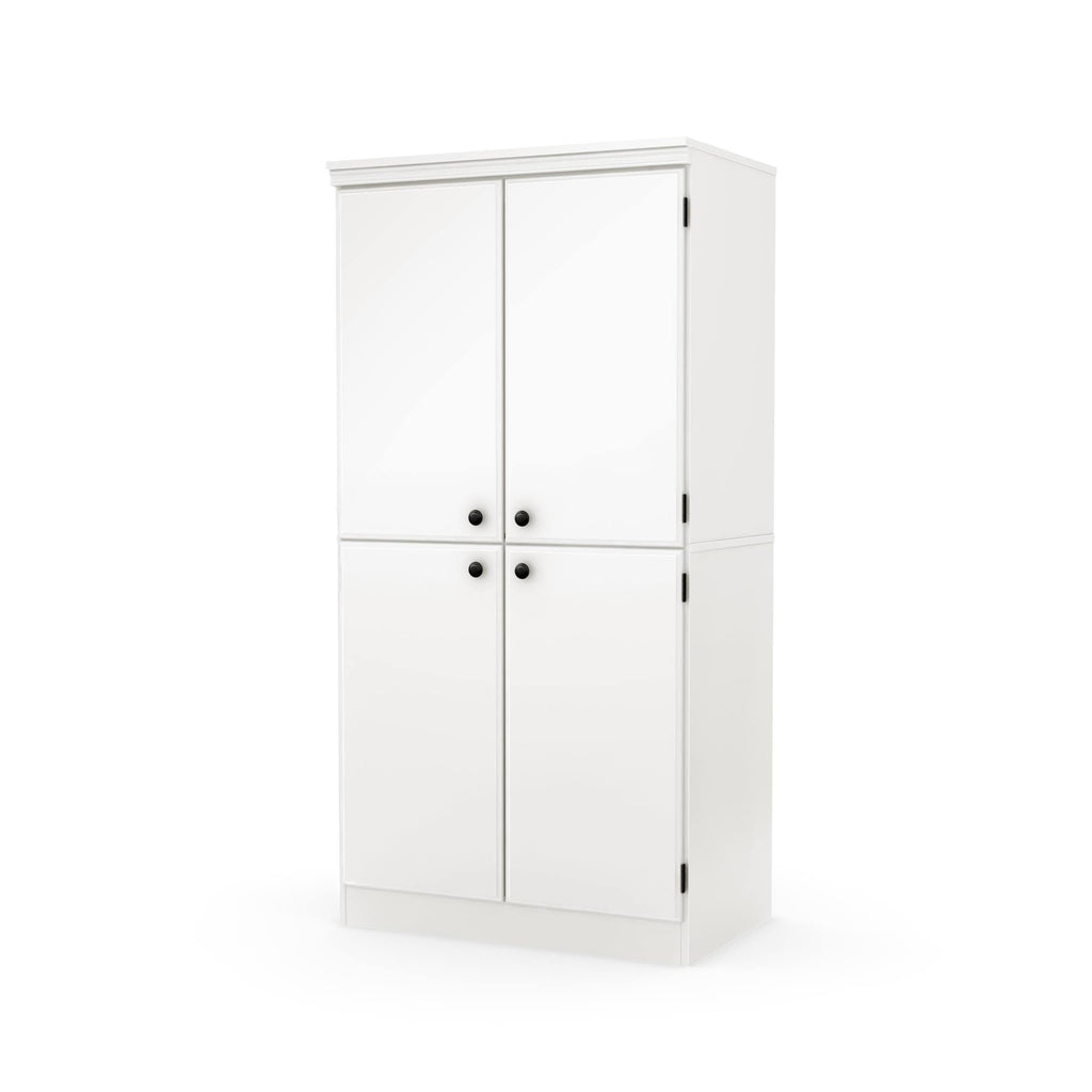 Pure White 4-Door Storage Cabinet H684