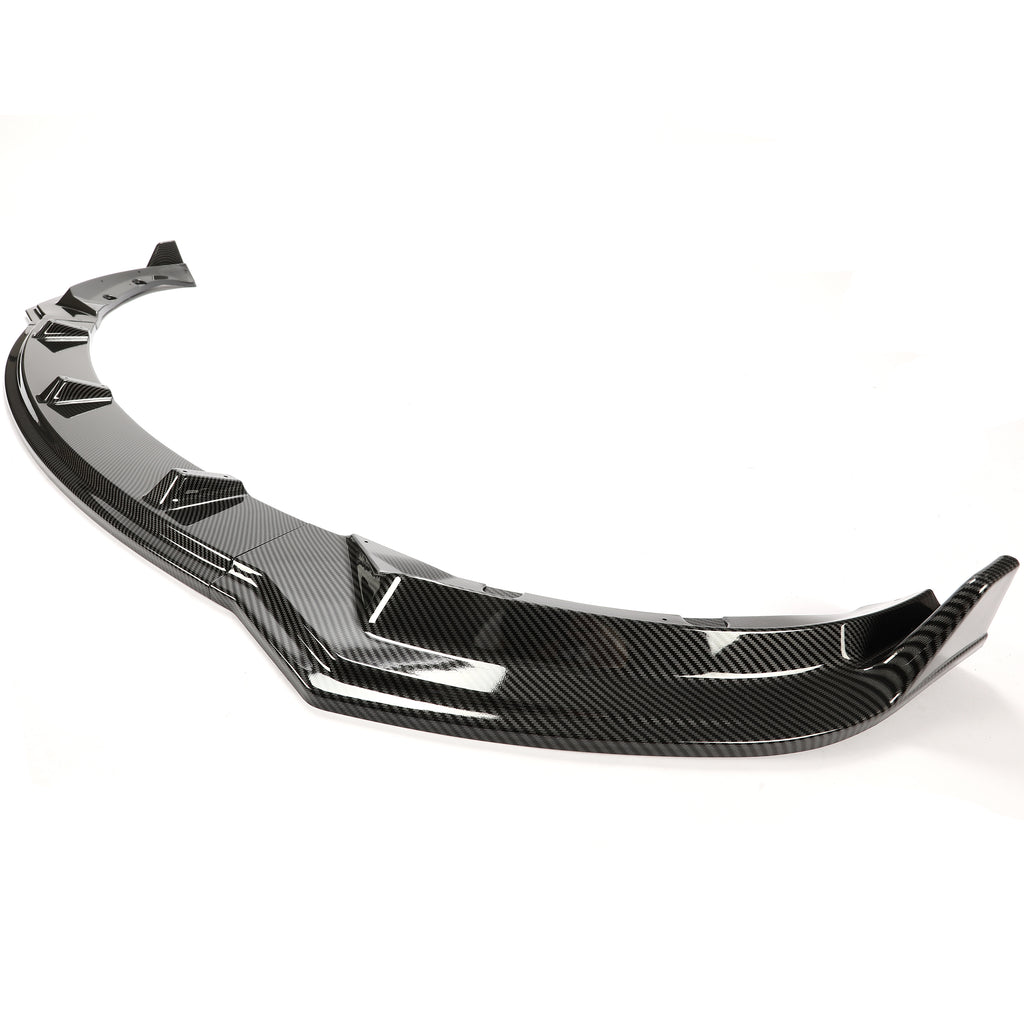 Carbon Fiber Printing Front Bumper Lower Lip Splitter Kit 3PCS D8060