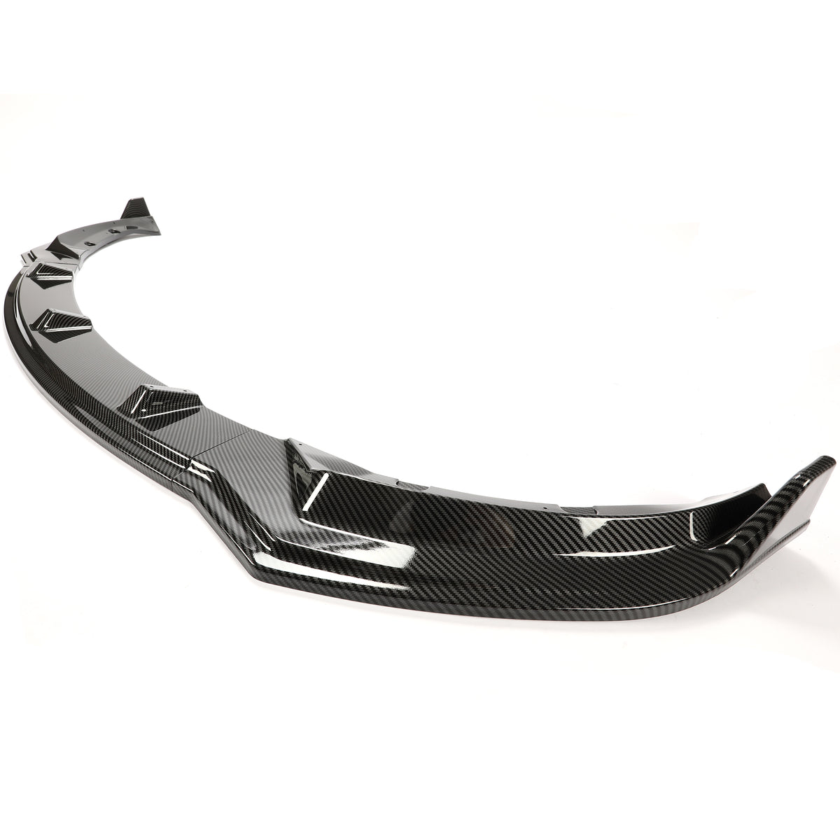 Carbon Fiber Printing Front Bumper Lower Lip Splitter Kit 3PCS D8060