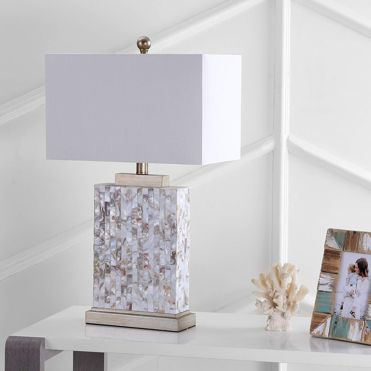 Ivory Shell Table Lamp (Set of 2) G5716