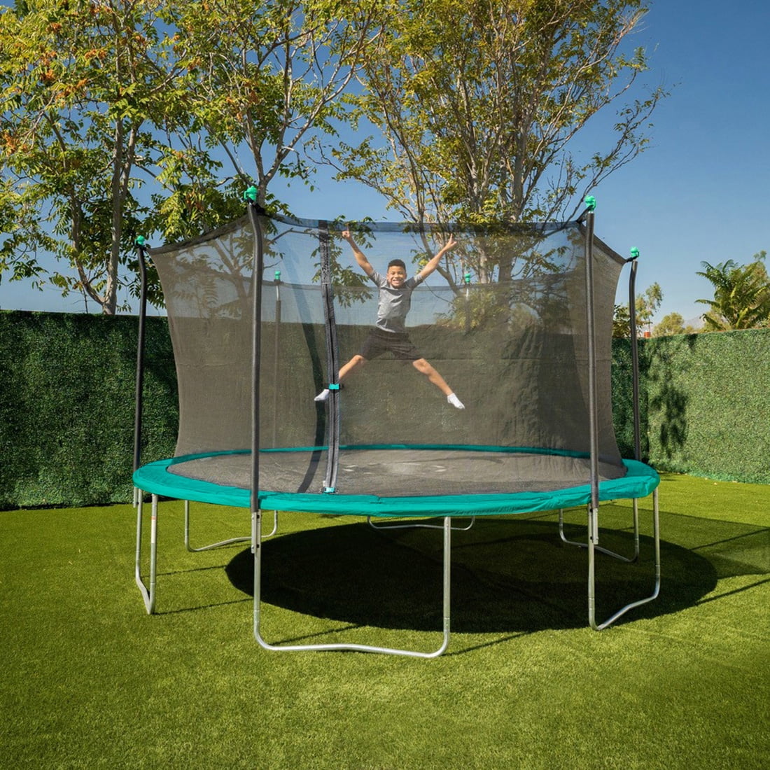 15ft Round Trampoline with Enclosure and Shooter Game C3784