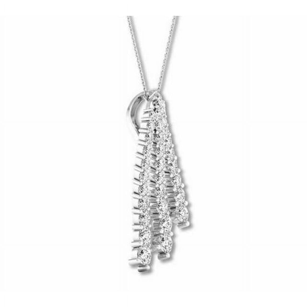 14K White Gold Lab Grown Diamond Pendant X3579