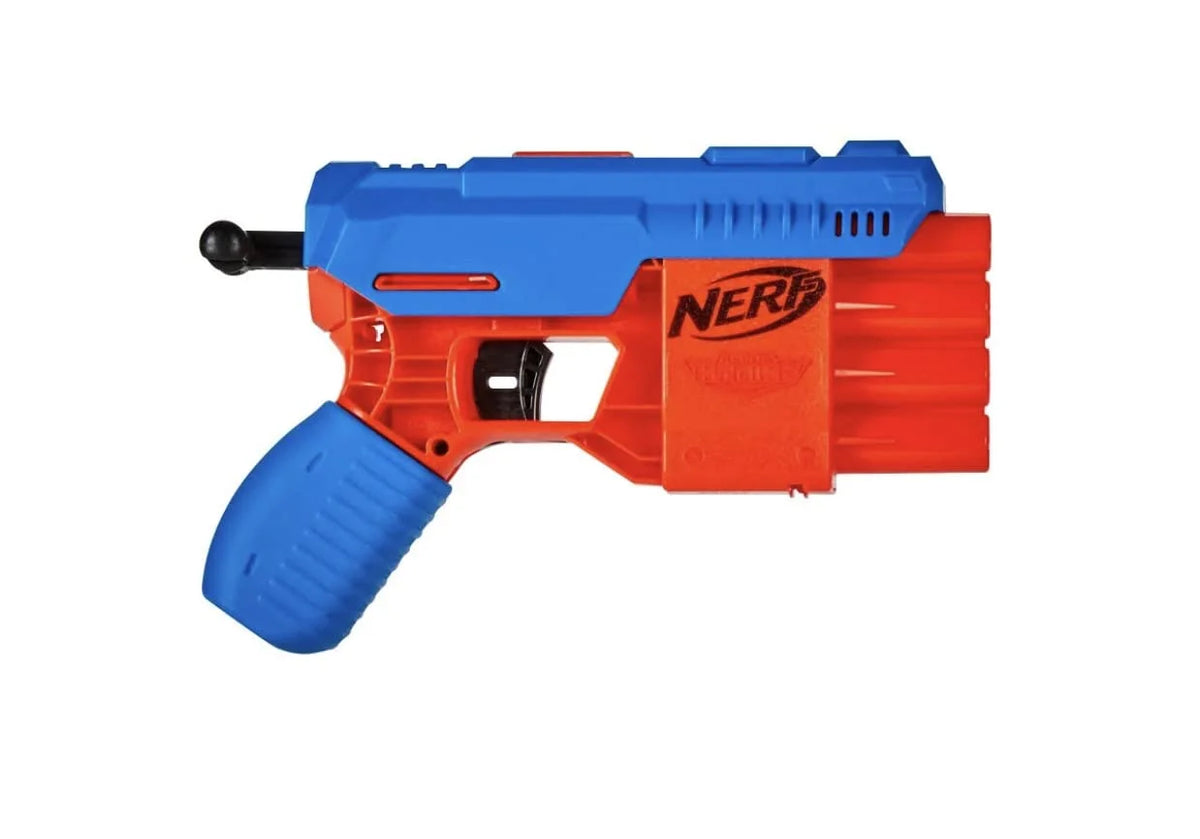Blue & Red NERF Blast Kit 4 Guns 12 Elite Bullets M205973