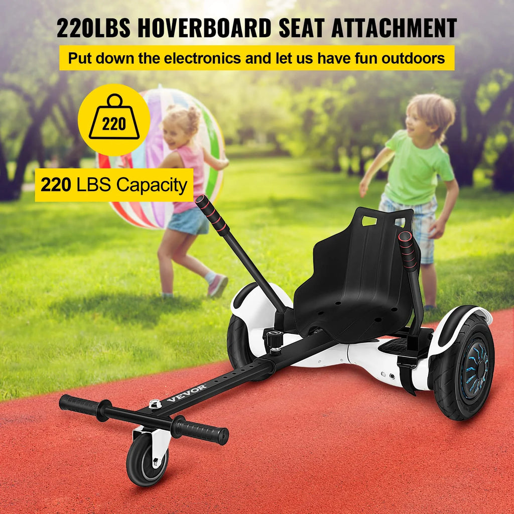 Hoverboard Go Kart Seat Attachment for 6.5" 8" 10" Self Balancing Scooter V78172