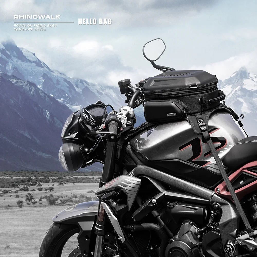 Expandable Waterproof Motorcycle Fuel Bag 15-18L M496