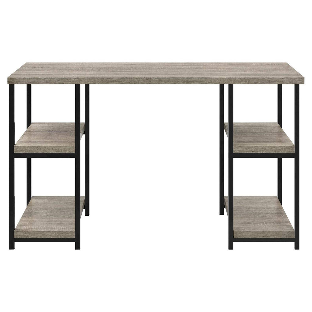 Double Pedestal Desk Sonoma Oak D965049