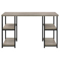 Double Pedestal Desk Sonoma Oak D965049
