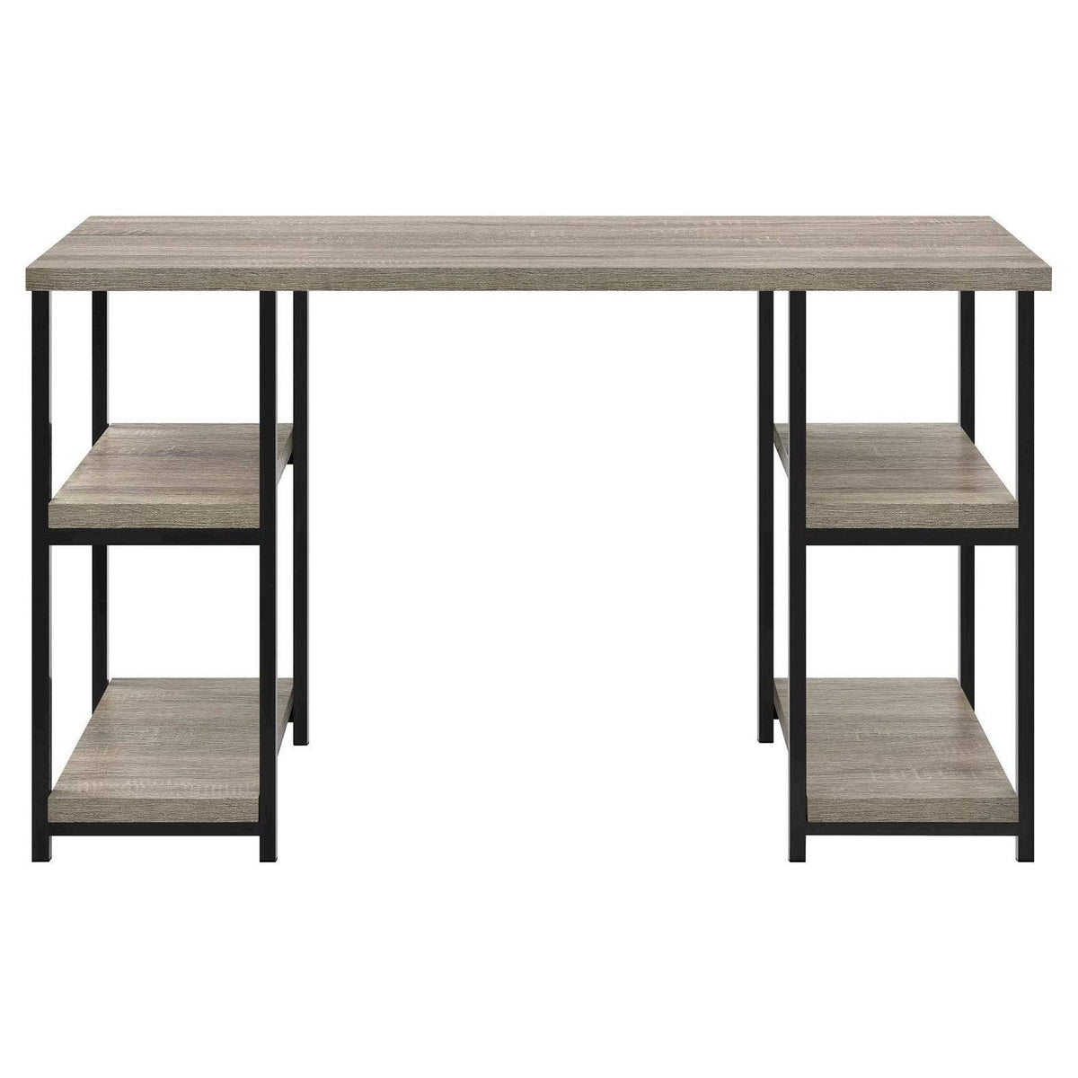 Double Pedestal Desk Sonoma Oak D965049