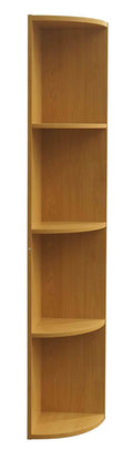 Natural Wood 4 Tier Corner Bookcase F5651