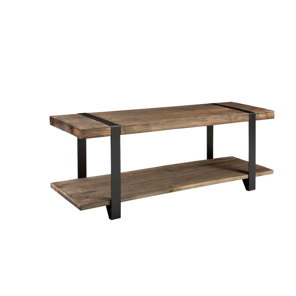 Natural Reclaimed Wood and Metal Bench L900301