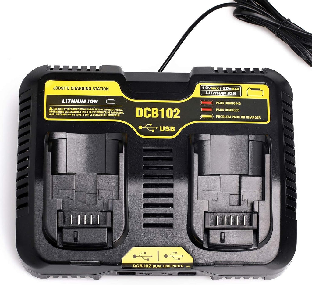 Dual Charger Replacement with 2 USB Ports, Pack of 2 O772060