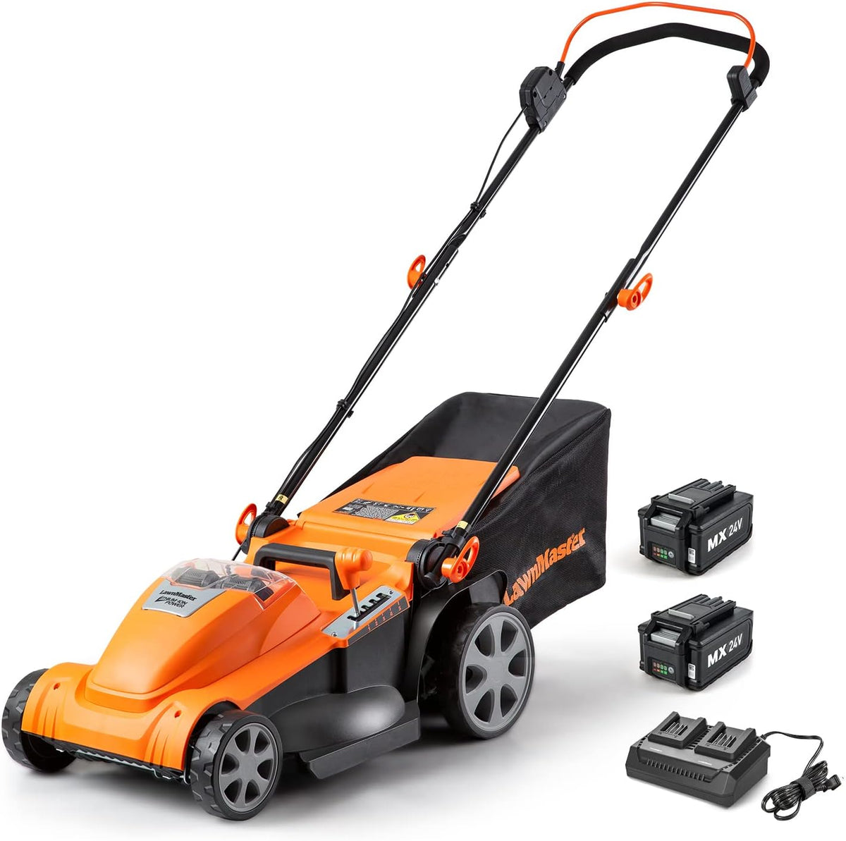 Cordless 13-Inch Lawn Mower 24V Max with 2X4.0Ah Battery and Charger F6217