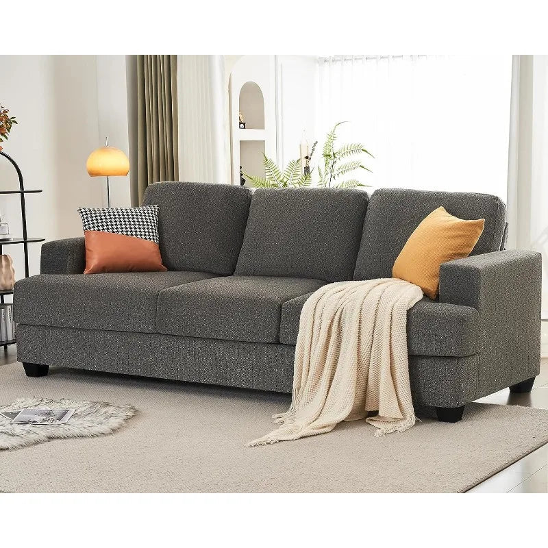 Beige Chenille 3 Seater Sofa M942290