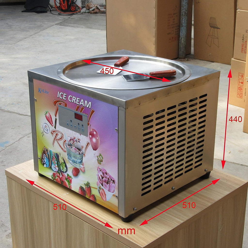 18" Single Round Pan Fried Ice Cream Machine X3349