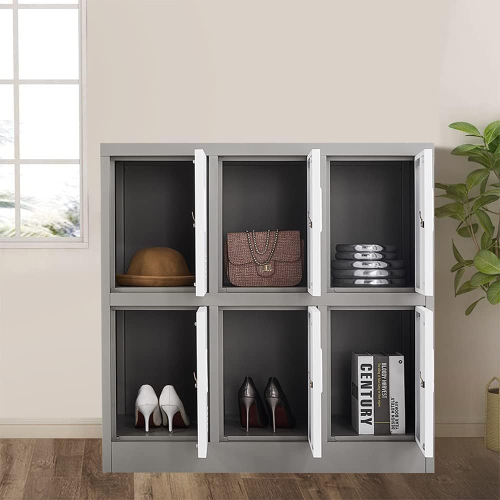 6 Doors Metal Locker Cabinet with Lock Z427747