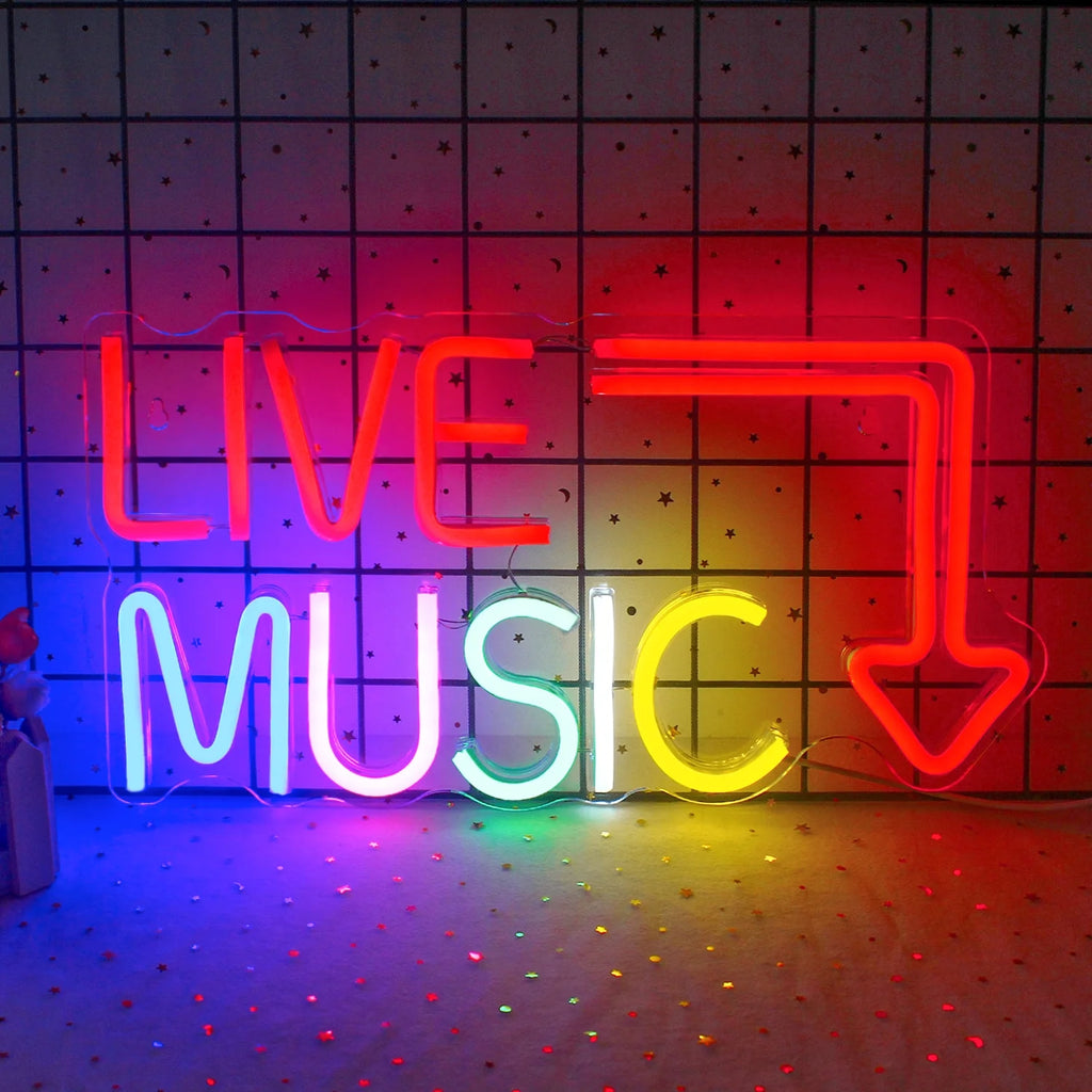 LED Neon Light Signs for Bedroom Music Studio T940835