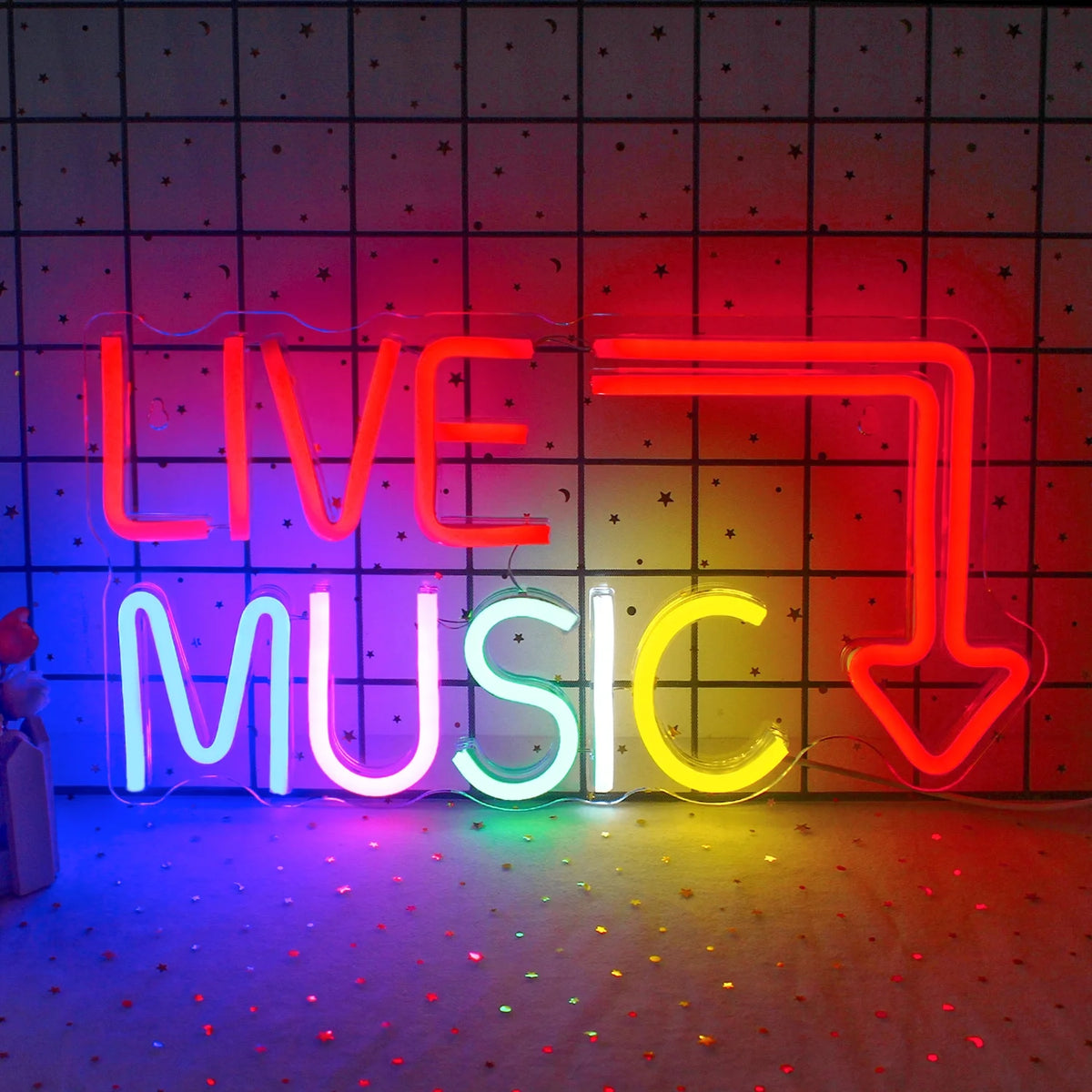 LED Neon Light Signs for Bedroom Music Studio T940835