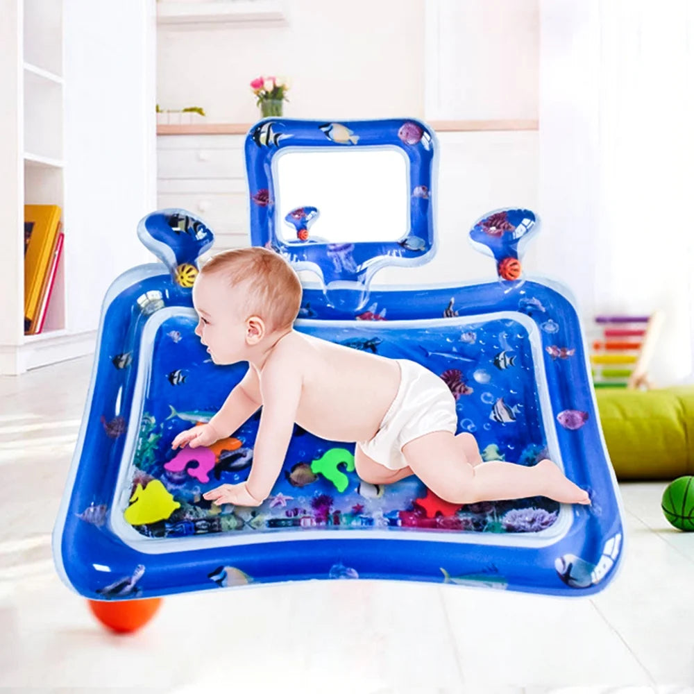 Inflatable Play Mat with Mirror for Infants Toddlers W70687