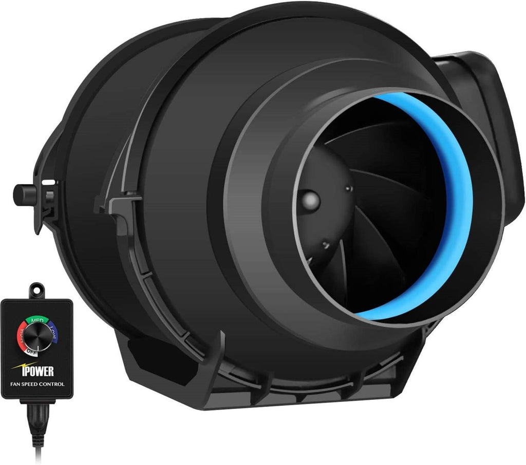 6 Inch 294 CFM Inline Fan with Variable Speed Controller Carbon Filter 25 Feet Ducting Combo X4781