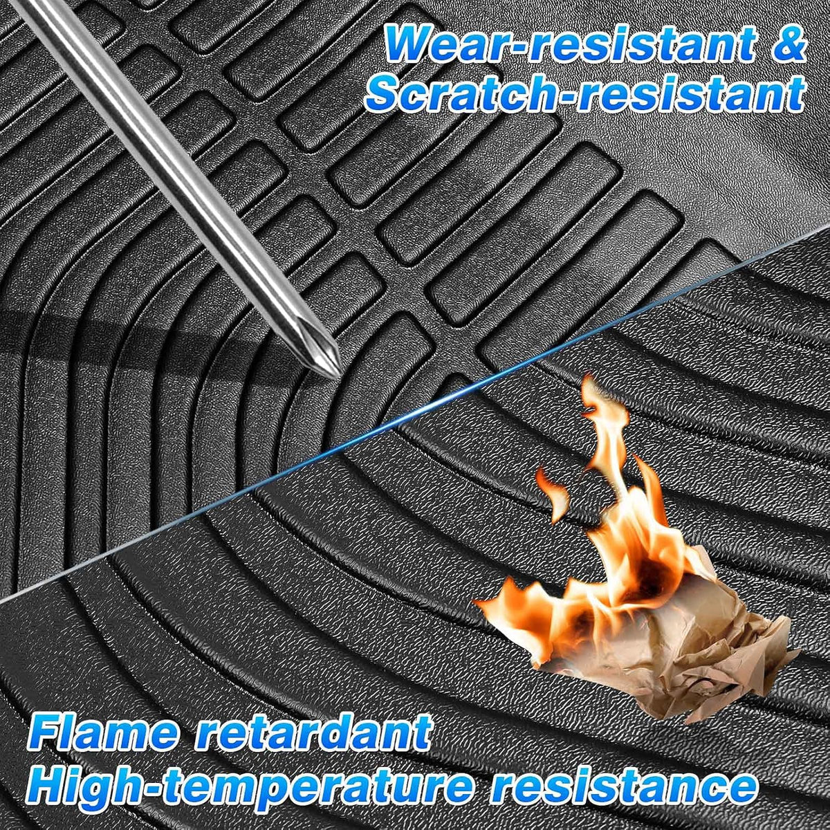 All Weather Floor Liners 3 Row with 2nd Bucket Seats I23694