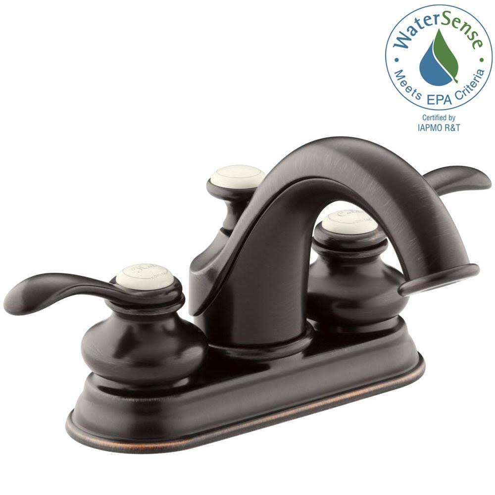 Oil-Rubbed Bronze Centerset Bathroom Faucet R835924