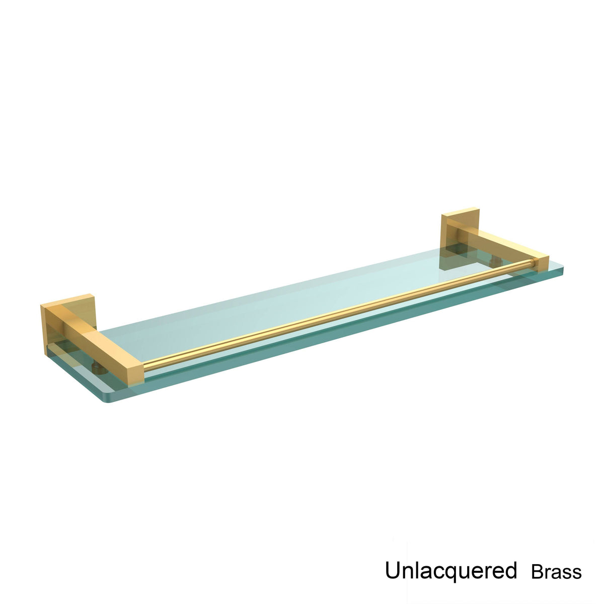 22 in. Glass Shelf with Gallery Rail Oil Rubbed Bronze R92085