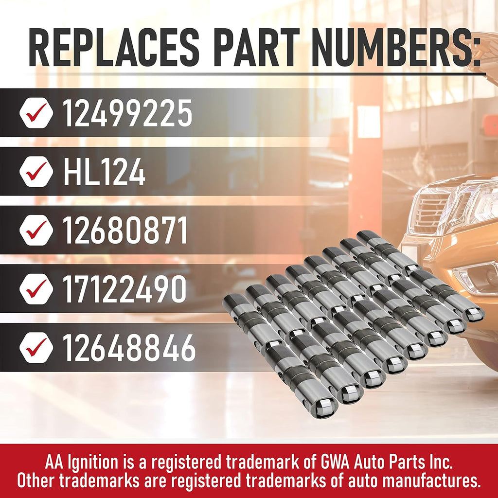 Replacement Hydraulic Roller Valve Lifters 16 Pieces R422965