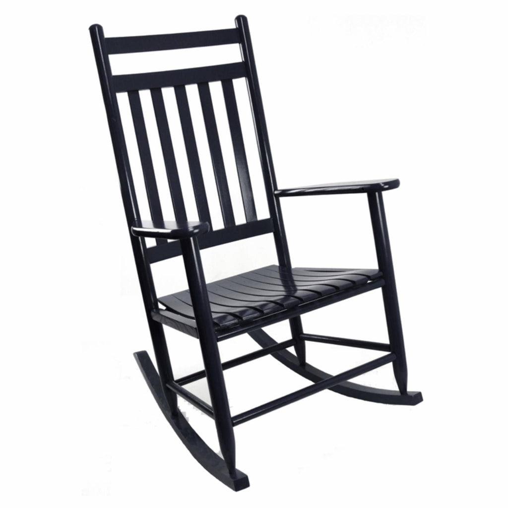 Coastal Pink Wood Rocking Chair X824