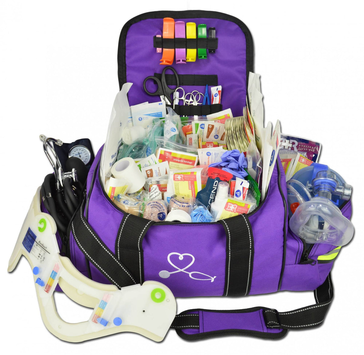 Large EMT First Aid Trauma Bag with Emergency Medical Supplies Fill Kit F445220