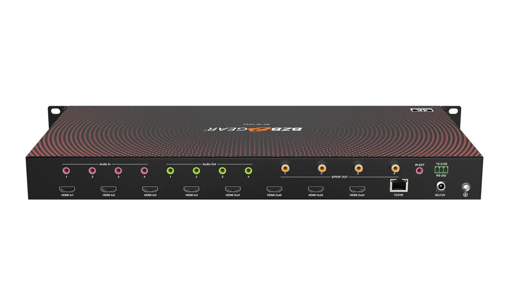 4x4 4K UHD Seamless HDMI Matrix Switcher Video Wall Processor MultiViewer with Scaler IR Audio IP RS-232 W3019