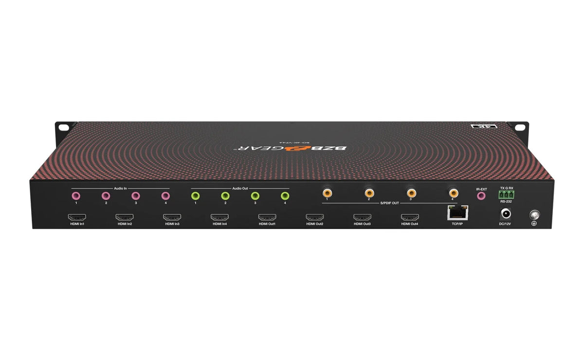 4x4 4K UHD Seamless HDMI Matrix Switcher Video Wall Processor MultiViewer with Scaler IR Audio IP RS-232 W3019