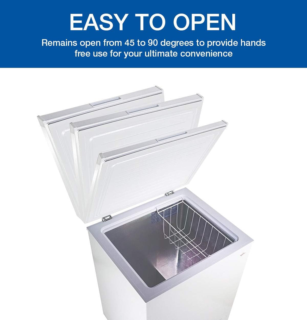Compact Chest Freezer with Flip-Up Lid, 3.5 Cubic Feet Capacity J3812