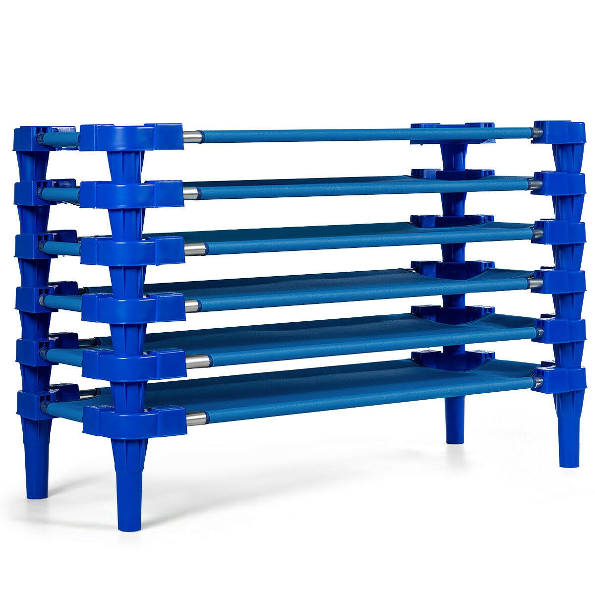 Blue Pack of 6 Stackable Rest Cots P258