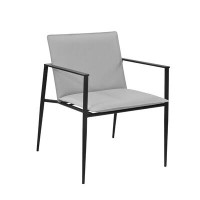 Gray Velvet Armchair B264