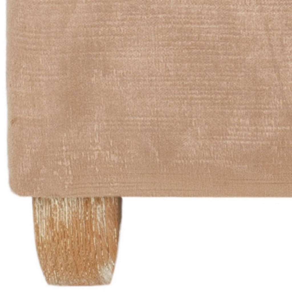 Brown Tufted Ottoman U35248