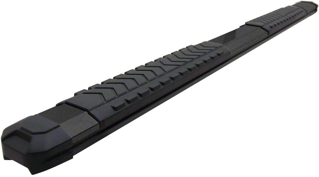 5-Inch Aluminum Side Step Bars with Black Cover Plates L9241