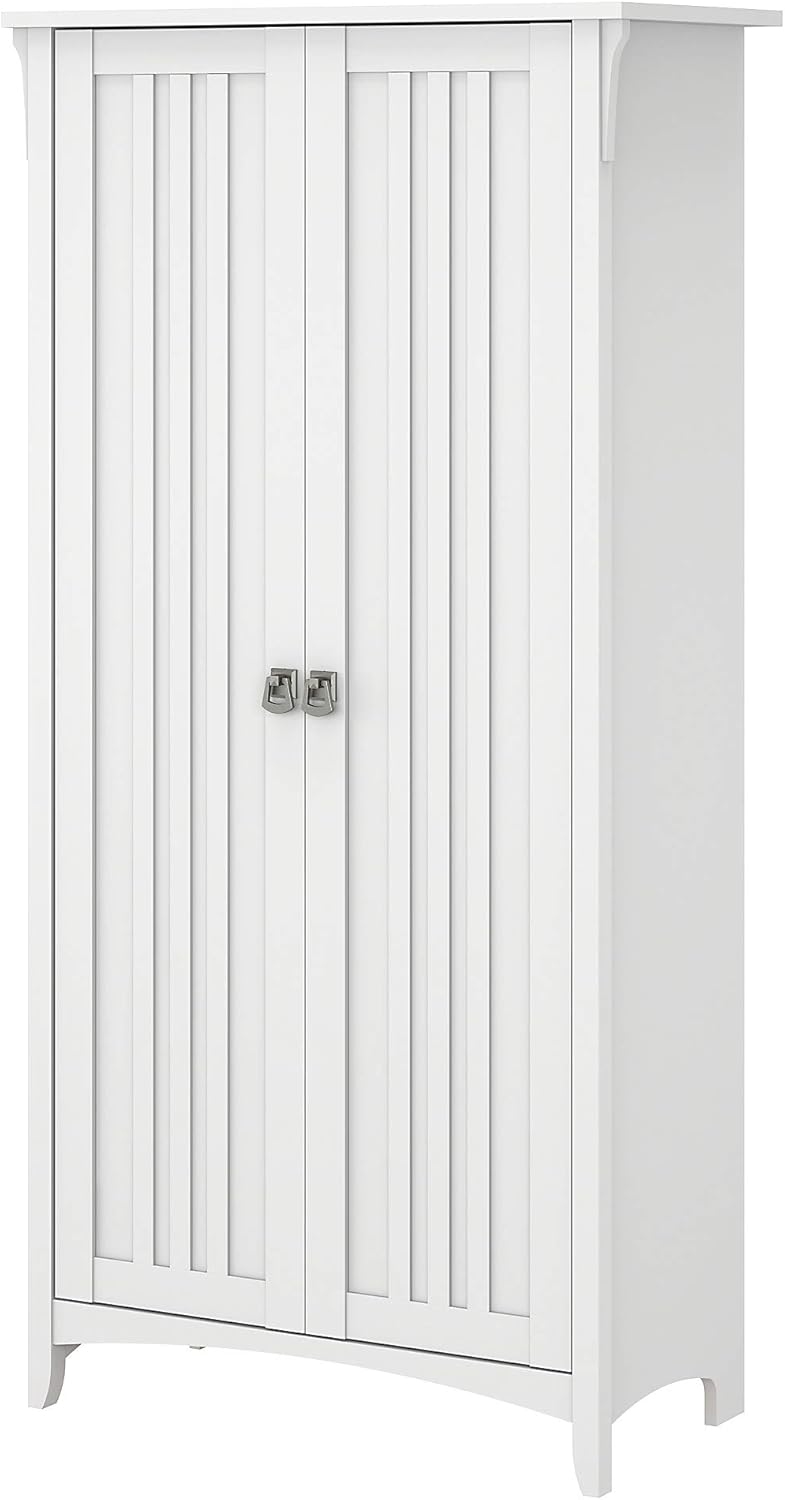 Cape Cod Gray Kitchen Pantry Cabinet with Doors A621636