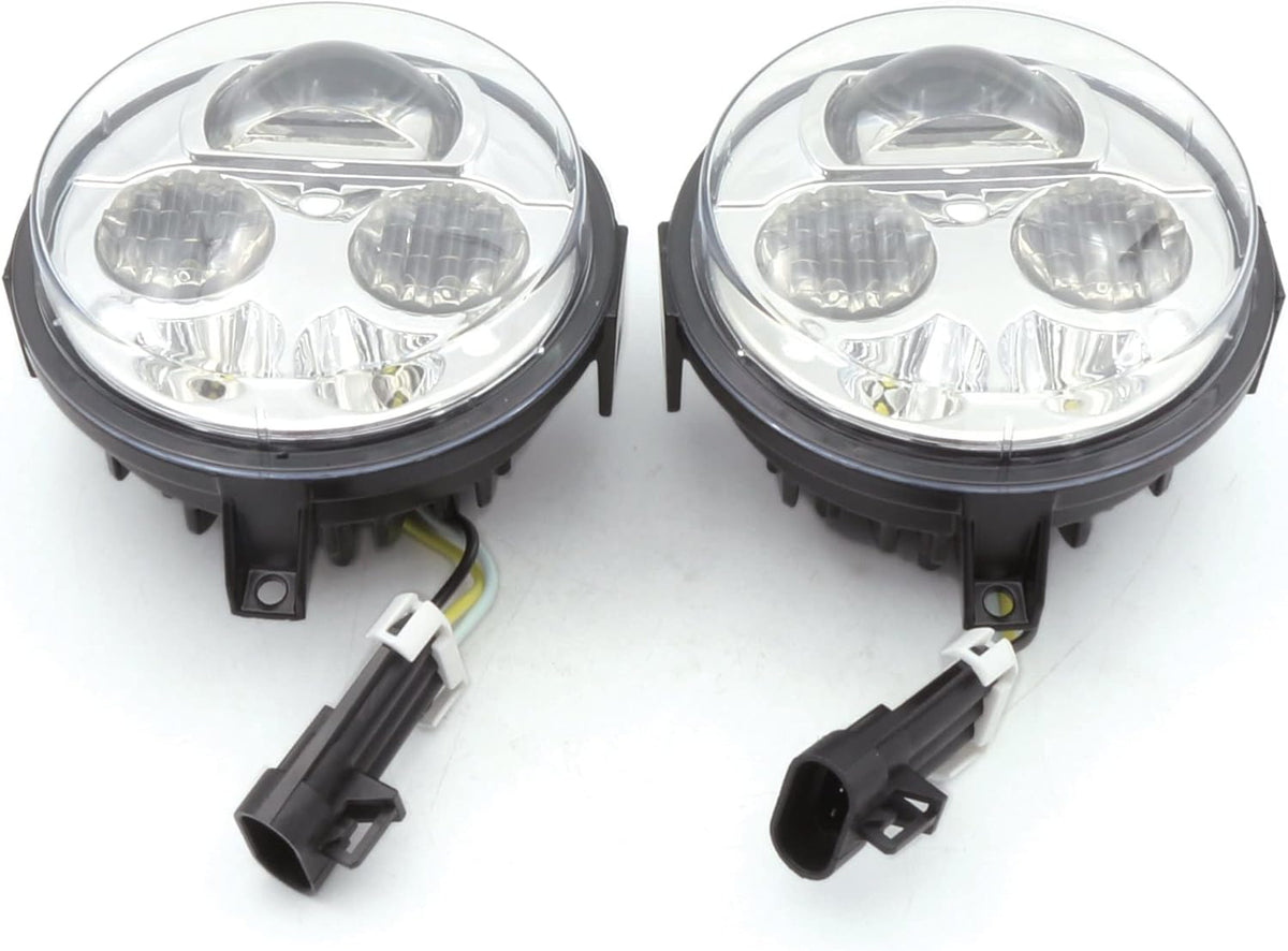 Pair Chrome 4.5 inches High Low Beam LED Headlight Assembly V610