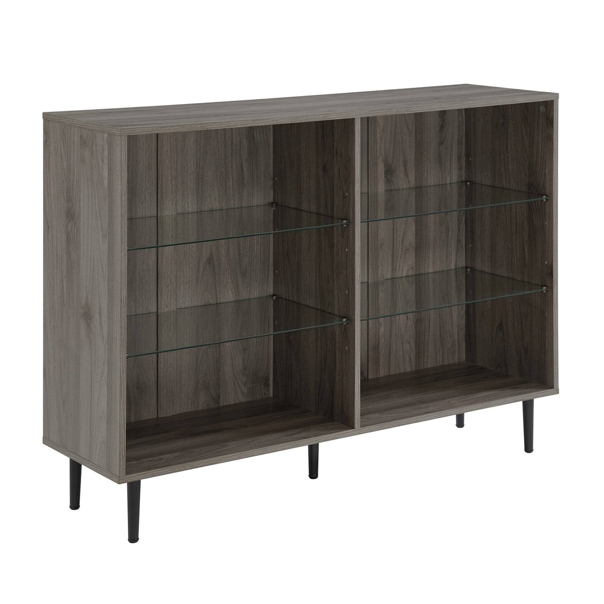 Slate Grey Mid Century Modern Bookcase P97924