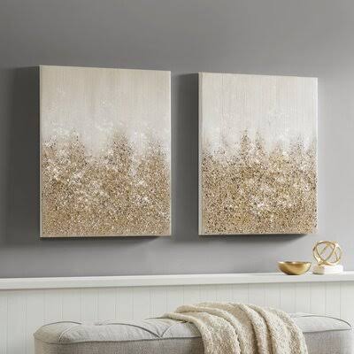 2 Piece Painting Set on Canvas W304